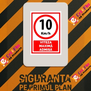 Indicator Viteza maxima admisa 5 km la ora, Sticker autocolant - Img 3