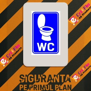 Indicator Wc sign wc, Sticker autocolant - Img 3