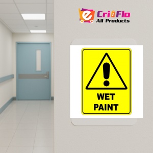 Indicator Wet Paint Warning Safety Sign, Sticker autocolant - Img 5