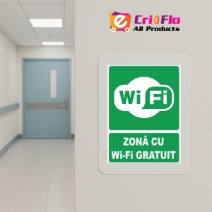 Indicator Zona cu wifi gratuit, Sticker autocolant - Img 5