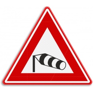 Indicatort Semn de circulatie vant transversal, Sticker autocolant