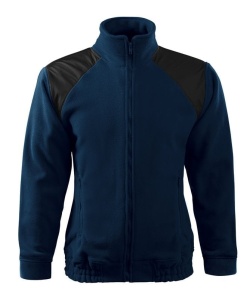Jacheta casual fleece polar unisex de culoare albastru marin
