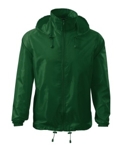 Jacheta de protectie impotriva vantului unisex de culoare verde inchis