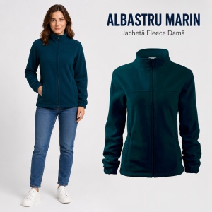Jachetă Fleece Damă Tip Bluză Hanorac cu Fermoar, Călduroasă și Cambrată – Jacket 504 - Img 13