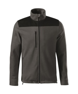 Jacheta calduroasa fleece polar unisex de culoare gri gheata