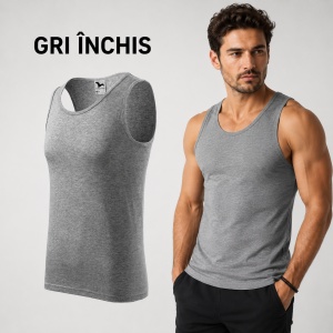 Maiou Bărbat Premium din Bumbac, Maieu Sport și Casual, Tricou Fără Mâneci pentru Vară, Sală și Timp Liber, Respirabil, Lejer, Mărimi S–2XL, 5 Culori - Img 12