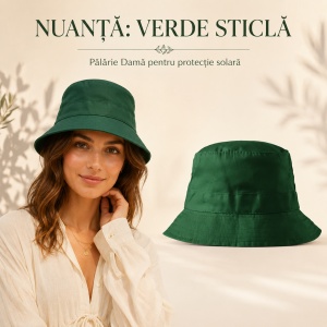 Pălărie Damă Malfini Classic pentru Protecție Solară, 100% Bumbac, 8 Culori, Mărime Unică - Img 12