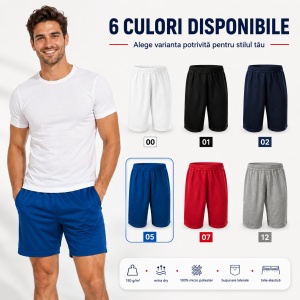 Pantaloni Scurți Bărbați Sport, Lejeri, Ușori și cu Uscare Rapidă – Miles 612