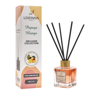 Parfum Odorizant de camera Lorinna Paris Papaya Mango 110 ml aroma fructata - Img 1