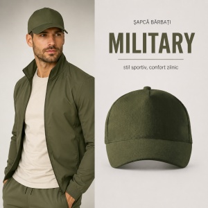 Șapcă Bărbați Sport din Bumbac, Reglabilă cu Cataramă și Cozoroc Curbat – 5P 307 - Img 23