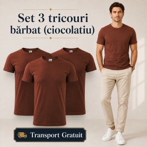 Set 3 Tricouri Bărbat Malfini, 100% Bumbac, 160 g/m², 48 Nuanțe, Mărimi XS–5XL, Transport Gratuit - Img 18