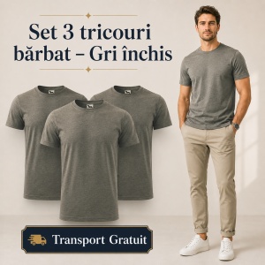 Set 3 Tricouri Bărbat Malfini, 100% Bumbac, 160 g/m², 48 Nuanțe, Mărimi XS–5XL, Transport Gratuit - Img 28