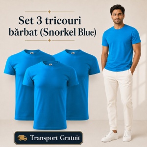 Set 3 Tricouri Bărbat Malfini, 100% Bumbac, 160 g/m², 48 Nuanțe, Mărimi XS–5XL, Transport Gratuit - Img 48