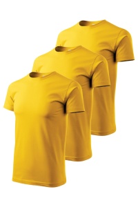 Set 3 tricouri de culoare galben