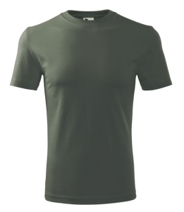 Set 3 tricouri bumbac 100% simplu clasic pentru barbati, army, kaki deschis, gri ardezie 132 - Img 11