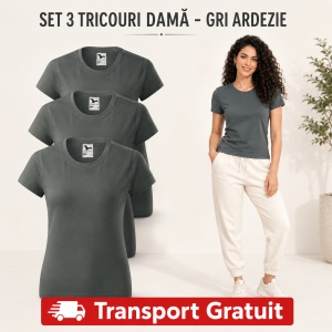 Set 3 tricouri damă, bumbac 100% | 35 de culori disponibile - 134 - Img 23