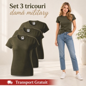 Set 3 tricouri damă, bumbac 100% | 35 de culori disponibile - 134 - Img 33