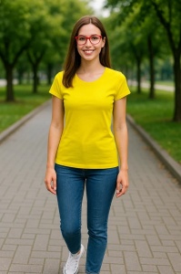 Set 3 tricouri Dama Bumbac Simplu Casual Elegant lejer, tricou decoltat femeie, Dama - Img 103
