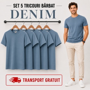 Set 5 tricouri bărbat Malfini Basic Clasic, 100% bumbac, regular fit, 48 culori, mărimi XS–5XL - Img 19