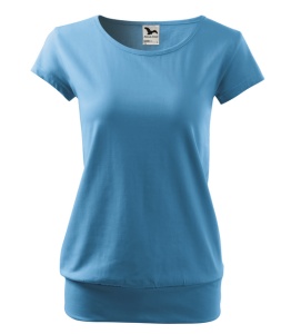 Set 5 tricouri dama din bumbac 100%, cu banda aplicata jos elegant casual pentru femei 120 - Rosu Lavanda Roz Alb Albastru - Img 10