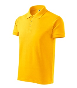 Tricou polo cu guler barbati de culoare galben