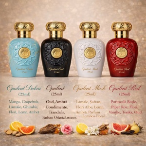 Set Parfumuri Lattafa Opulent Collection, Opulent Oud, Opulent Musk, Opulent Red, Opulent Dubai, 4x 25 ml, Parfumuri Arabesti, Gentuta Cosmetice - Img 8