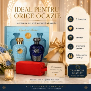 Set Parfumuri Lattafa Opulent Dubai & Opulent Blue Elixir, 2x 100 ml, Parfumuri Arabesti, Gentuta Cosmetice - Img 3