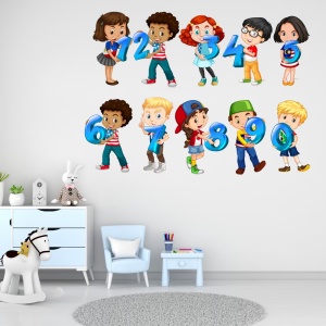 Set Stickere Educaționale - Copii și Cifre - Img 2