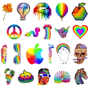 Set Stickere Rainbow Fun curcubeu