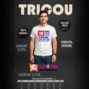 Tricou 18 ani acum putem legal mesaj amuzant majorat, Copii | Dama | Barbat - Img 5