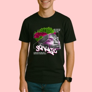 Tricou 21 Savage, muzica RAP, Dama | Barbat | Copii, Culoare Negru - Img 3