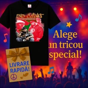 Tricou 50 Cent - Red & Green Style, muzica Hip-Hop / Rap, Dama | Barbat | Copii, Culoare Negru - Img 15
