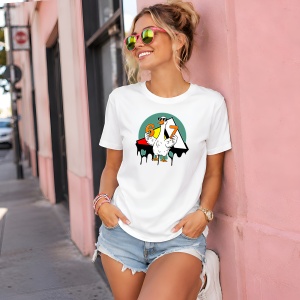 Tricou 67 Six Seven Gasca Alba Stil Urban Logo Street Art, din bumbac 100% Copii | Dama | Barbat - Img 6