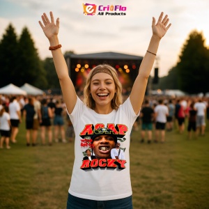 Tricou A$AP Rocky - Gold Teeth Style 2, muzica Hip-Hop / Rap, Dama | Barbat | Copii - Img 8