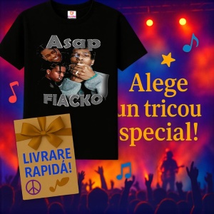 Tricou A$AP Rocky - Group Portrait, muzica Hip-Hop / Rap, Dama | Barbat | Copii, Culoare Negru - Img 7
