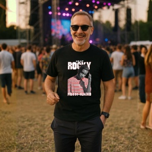 Tricou A$AP Rocky - Pretty Flacko, muzica Hip-Hop / Rap, Dama | Barbat | Copii, Culoare Negru - Img 9