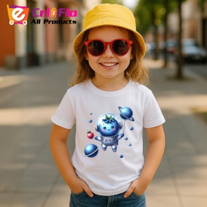 Tricou Afine amuzant de vara astronaut, Fructe, Copii | Dama - Img 4