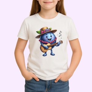 Tricou Afine amuzant de vara cantaret, Fructe, Copii | Dama