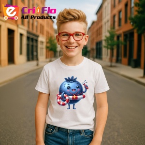 Tricou Afine amuzant de vara salvamar, Fructe, Copii | Dama - Img 5