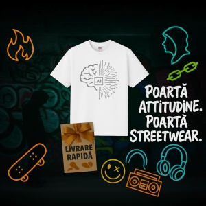 Tricou AI inteligenta artificiala nu antreneaza creierul - Copii | Dama | Barbat - Img 3