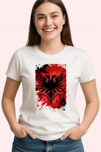 Tricou Albania Steag Splash Art, Copii | Dama | Barbat - Img 4