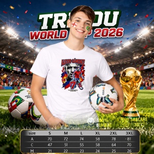 Tricou Alexis Sanchez Chile World Cup Fifa 2026, din bumbac 100%, tricou alb, Copii | Dama | Barbat - Img 6