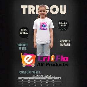 Tricou Alfabet Litera P cu Stitch Roz fericit, explozie de culori, Alb, Unisex Dama si Barbat | Copii - Img 8