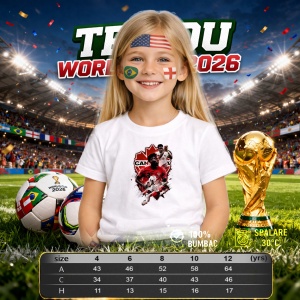 Tricou Alphonso Davies Canada World Cup Fifa 2026 V2, din bumbac 100%, tricou alb, Copii | Dama | Barbat - Img 4