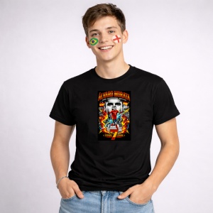 Tricou Alvaro Morata Spain World Cup Fifa 2026 V2, din bumbac 100%, tricou negru, Copii | Dama | Barbat - Img 2