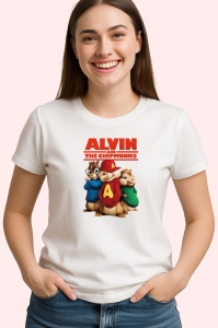 Tricou Alvin and the Chipmunks veveritele muzicale in aventuri haioase, Copii | Dama | Barbat - Img 4