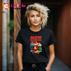 Tricou Alvin and the Chipmunks veveritele muzicale in aventuri haioase, Copii | Dama | Barbat , tricou negru - Img 8