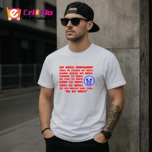 Tricou am nervi permanent mesaj comic pentru cei iritati usor, Copii | Dama | Barbat