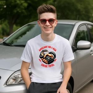 Tricou Amuzant nu-i asa, Crede Totul - Copii | Dama | Barbat - Img 5