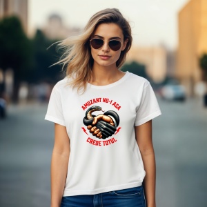 Tricou Amuzant nu-i asa, Crede Totul - Copii | Dama | Barbat - Img 9